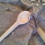 Step # 10: Gently sand the spoon with sand paper.