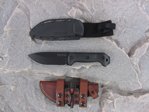 Becker BK2 Knife with Factory Sheath and Hedge Hog Leatherworks Sheath Becker BK2 Knife with Factory Sheath and Hedge Hog Leatherworks Sheath
