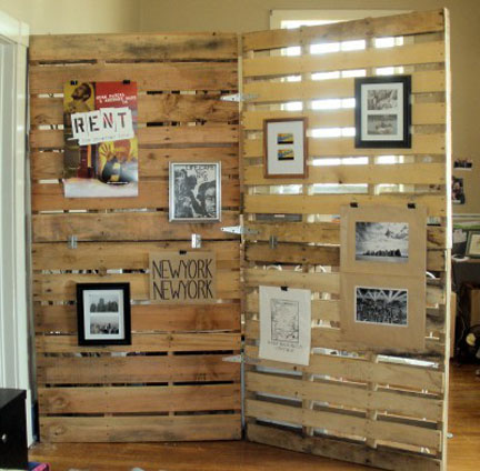Wood Pallet Room Divider