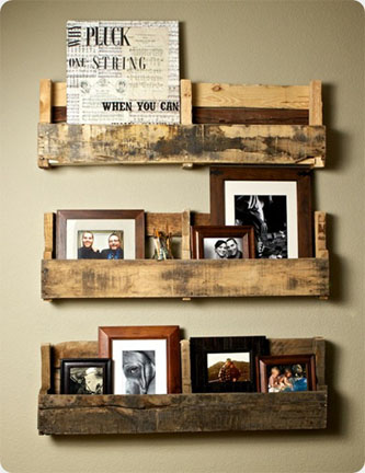 Shelves Made From Wooden Pallets