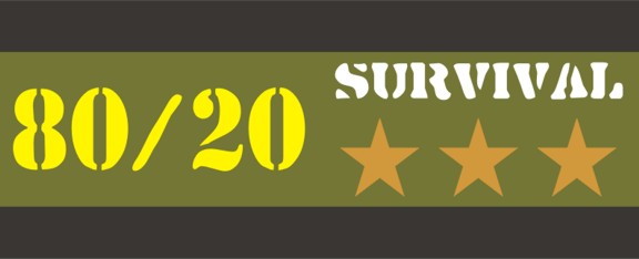 Survival Mentality: How the numbers 80 and 20 can help save your life.
