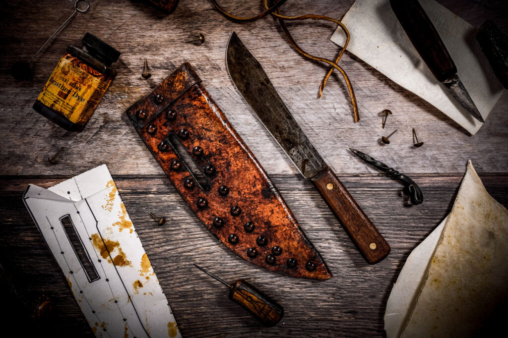 MAKE A SHEATH FOR THE OLD HICKORY BUTCHER KNIFE